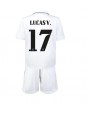 Real Madrid Lucas Vazquez #17 Heimtrikotsatz für Kinder 2022-23 Kurzarm (+ Kurze Hosen)